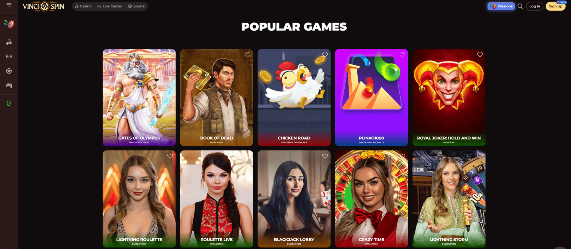Compatibilitate VinciSpin Casino
