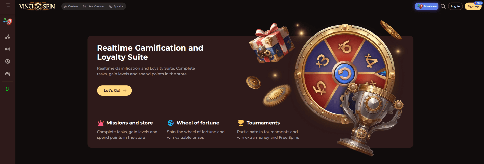 VinciSpin Casino bonus